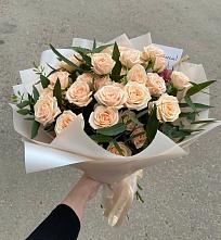 Букет Кремовые розы Латте в Кулунде