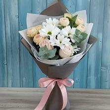 Букет цветов из:  Хризантемы и Розы в Кулунде