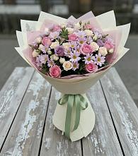 Букет цветов из:  Розы и Хризантемы #REPLACE_PRED# Кулунде
