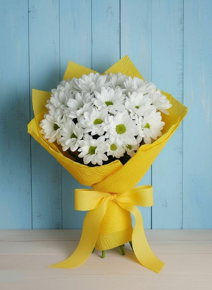 Букет цветов из: Хризантемы в Кулунде