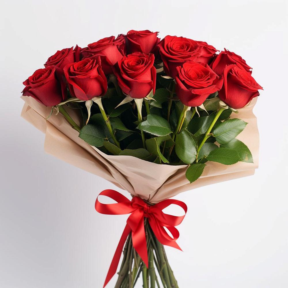 Букет 11 Красных роз Эдлесс Лав в Кулунде