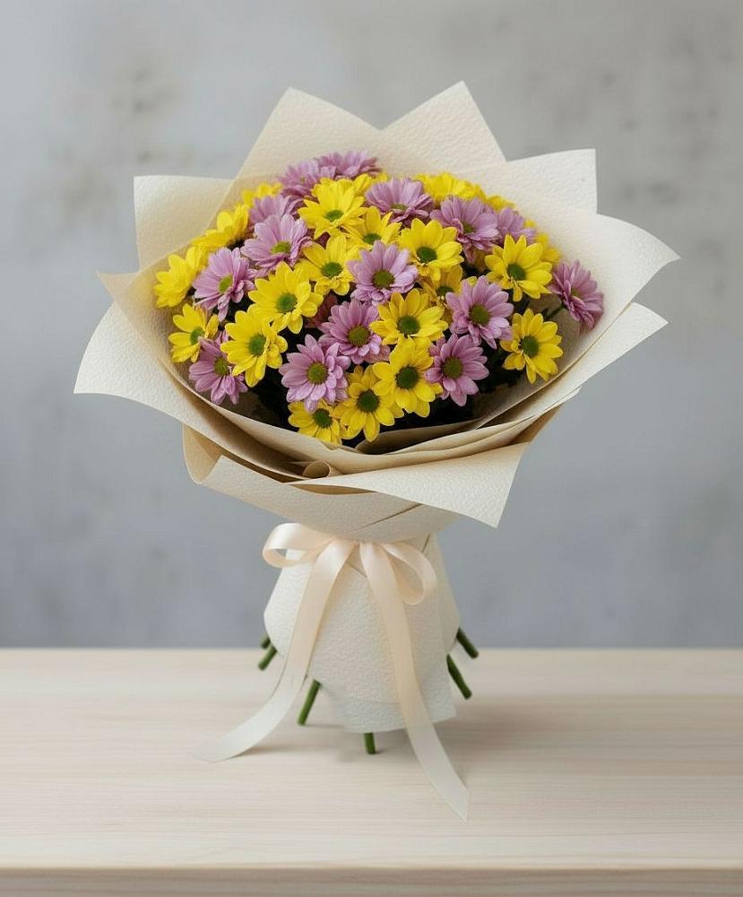 Букет цветов из: Хризантемы в Кулунде